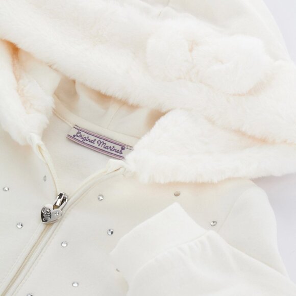 Original Marines, Italy - 60% Off  - US Seller - RHINESTONE GIRL ZIP UP HOODIE - Picture 3 of 4